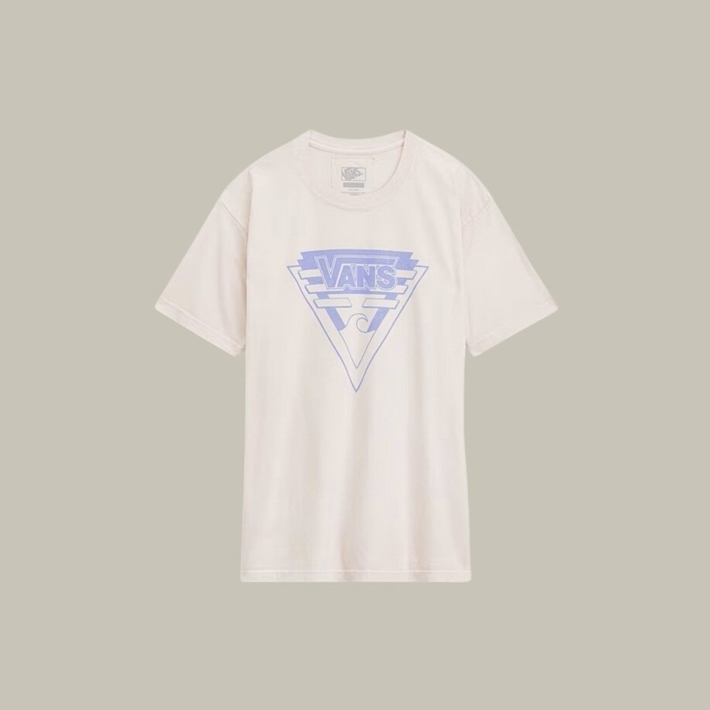 Vans Waffle Shop Wave Blend T-Shirt Cream Off White Size XL UNISEX NEW
